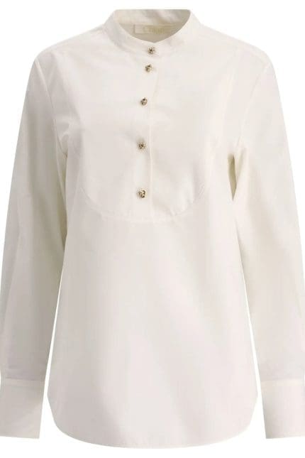 Chloé Long-Sleeved Tuxedo Shirt