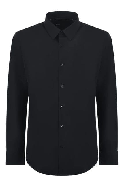 Boss Hugo Boss Curved Hem Button-Up Shirt