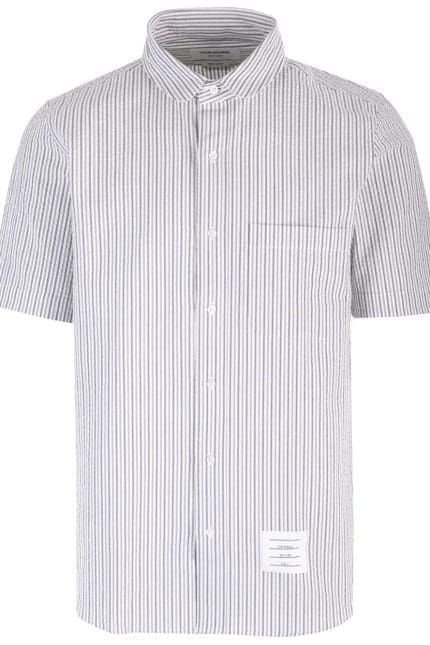 Thom Browne Striped Short-Sleeved Shirt