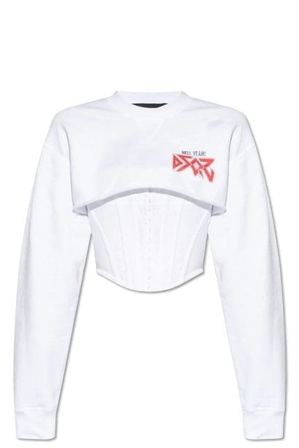 Dsquared2 Corset Rock Cool Fit Crewneck Sweatshirt